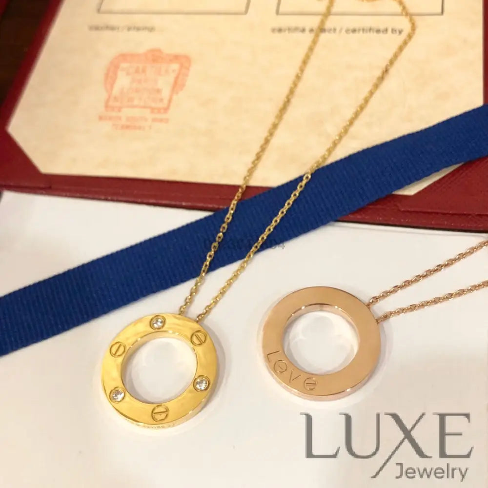 Owatch ™️ Collier LOVE NECKLACE 16MM 3 DIAMONDS Necklaces