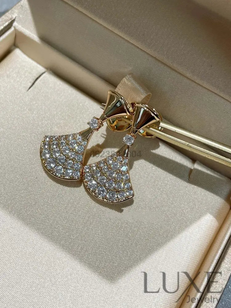 [OWATCH™]DREAM EARRINGS DIAMOND Gold Earrings