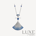 [Owatch ™️]DREAM NECKLACE AGATE SILVER DIAMOND Silver Necklaces