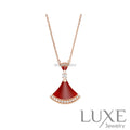 [Owatch ™️]DREAM NECKLACE CARNELIAN DIAMOND Pink Gold Necklaces