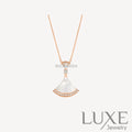 [Owatch ™]DREAM NECKLACE MOP PINK GOLD DIAMOND Pink Gold Necklaces