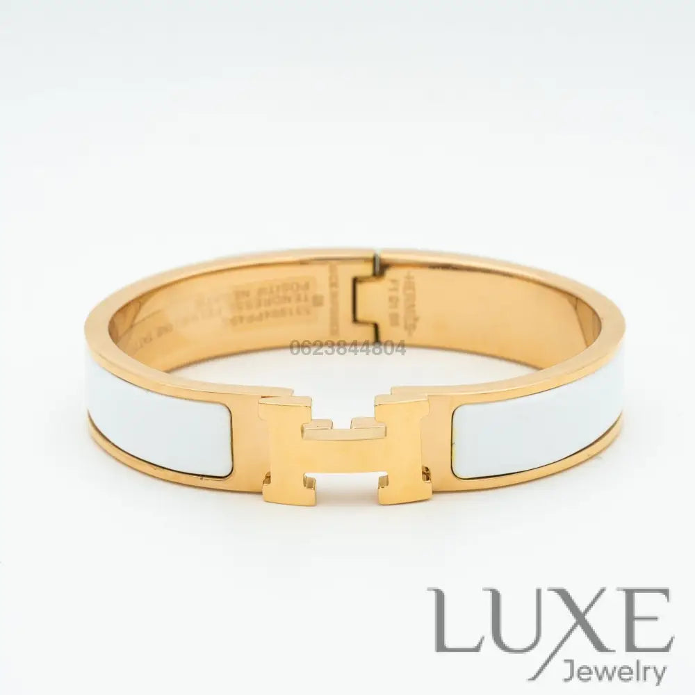 OWATCH™️H WHITE BRACELET Pink gold Bracelets