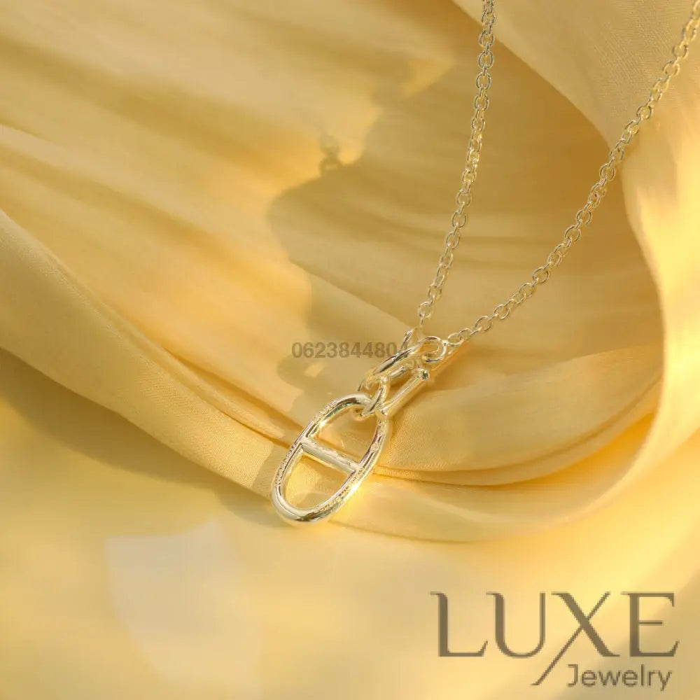 [Owatch ™️]HM CHAINE D’ANCRE PENDANT NECKLACE STERLING SILVER Silver Necklaces
