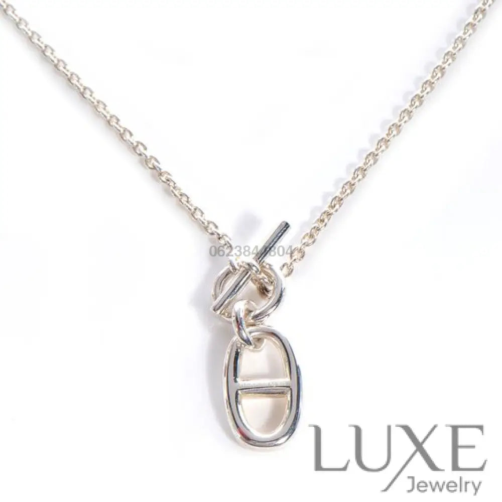 [Owatch ™️]HM CHAINE D’ANCRE PENDANT NECKLACE STERLING SILVER Silver Necklaces