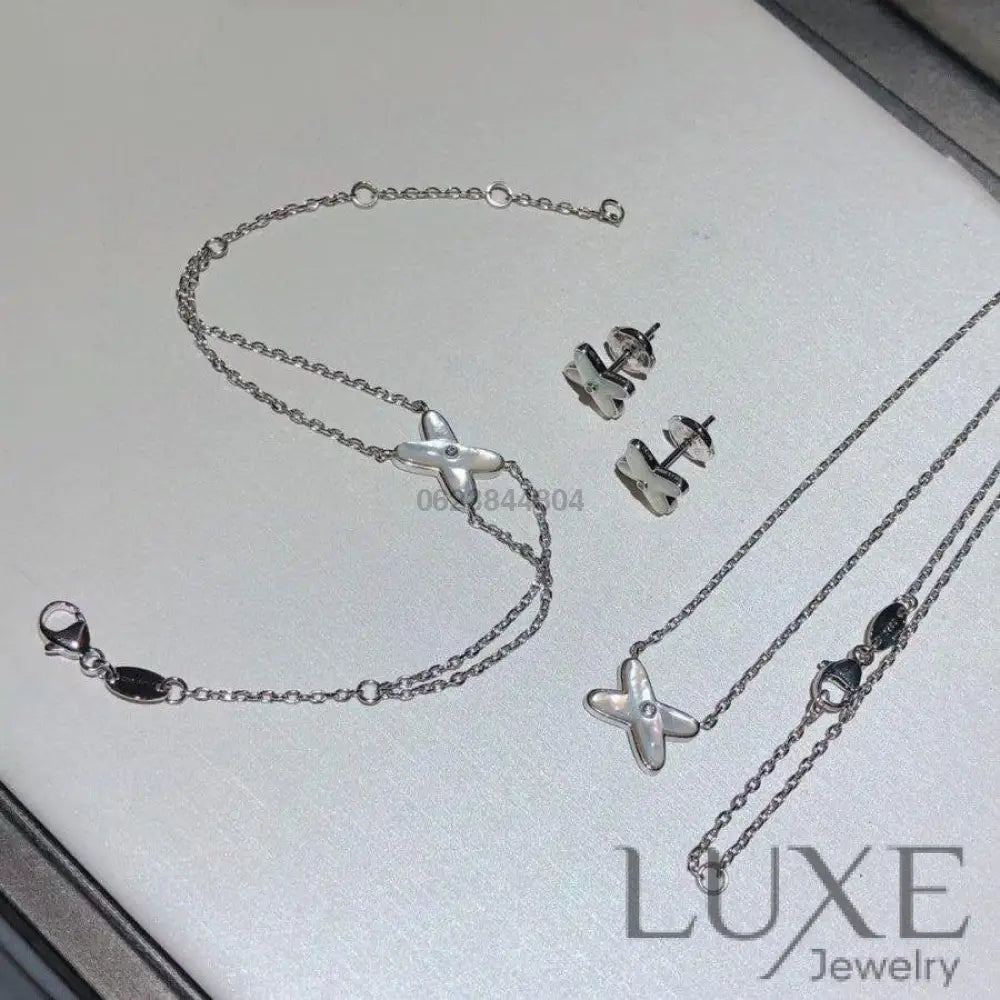 OWATCH™️JEUX BRACELET WHITE MOP SILVER 1 DIAMOND Silver Bracelets