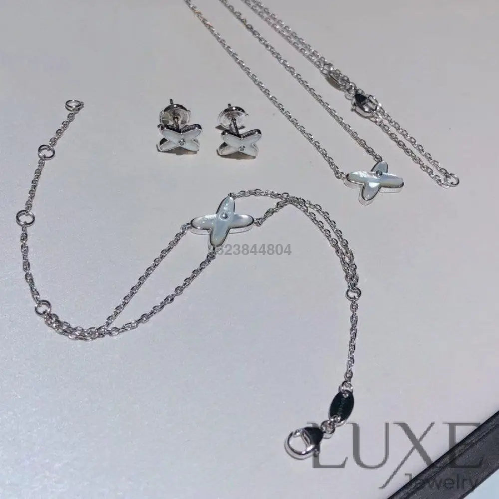 OWATCH™️JEUX BRACELET WHITE MOP SILVER 1 DIAMOND Silver Bracelets