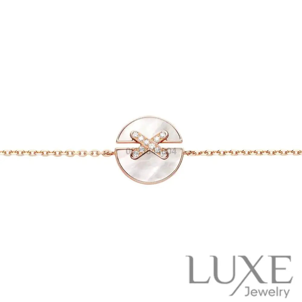 OWATCH™️JEUX DE BRACELET MOP PINK GOLD DIAMONDS Pink Gold Bracelets