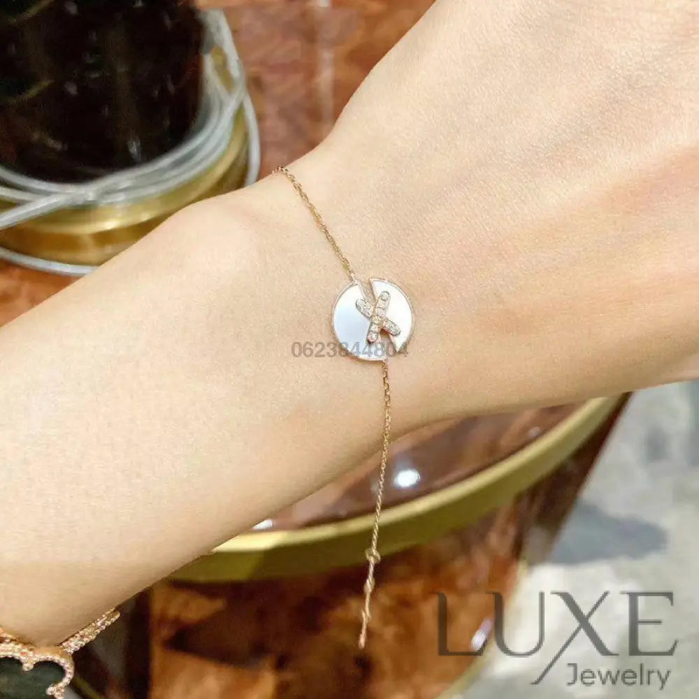 OWATCH™️JEUX DE BRACELET MOP PINK GOLD DIAMONDS Pink Gold Bracelets