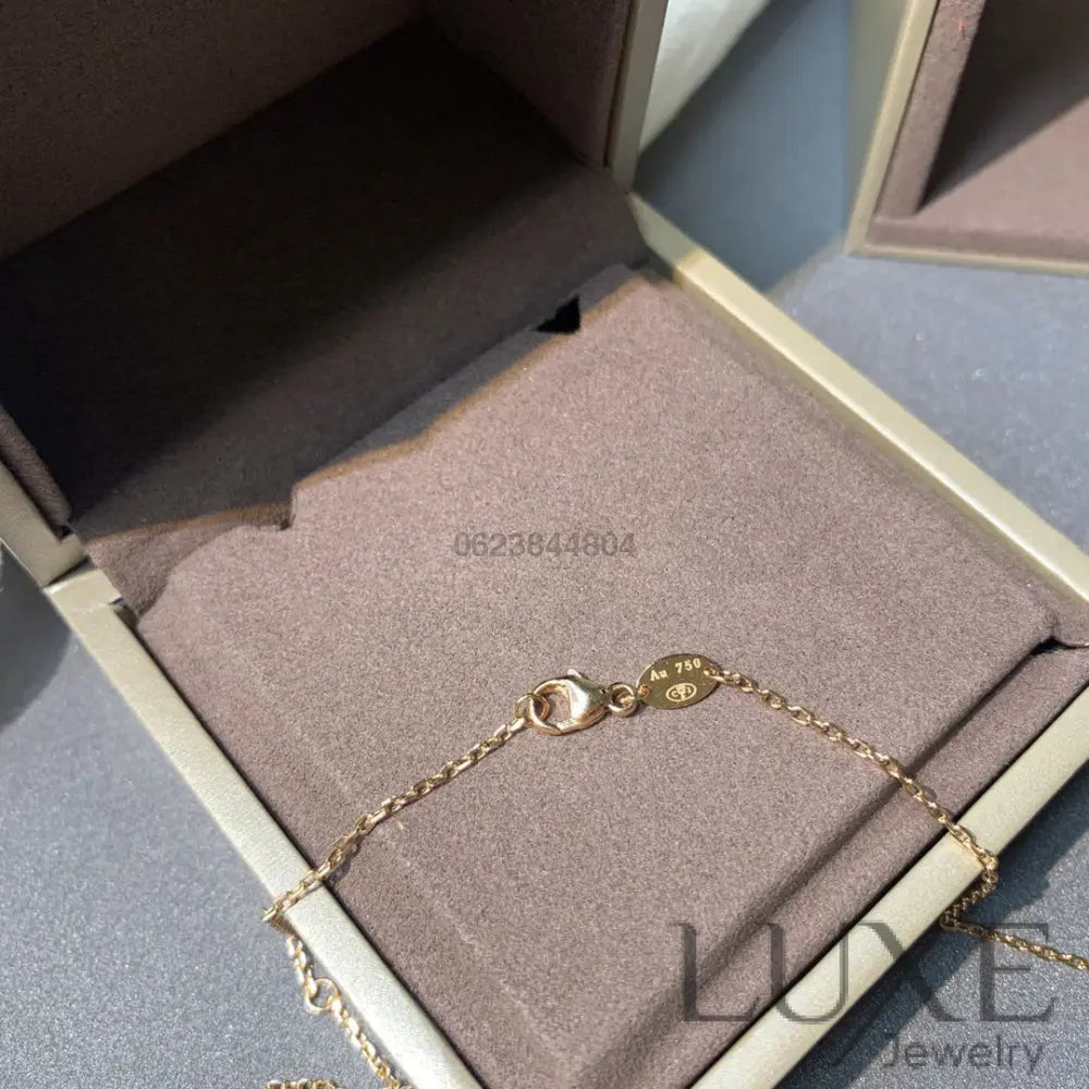 [Owatch ™️]JEUX DE PINK GOLD DIAMOND NECKLACE Necklaces