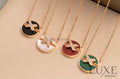 [Owatch ™️]JEUX DE PINK GOLD DIAMOND NECKLACE Necklaces