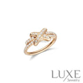 [owatch™]JEUX DE RING PINK GOLD DIAMOND Rings
