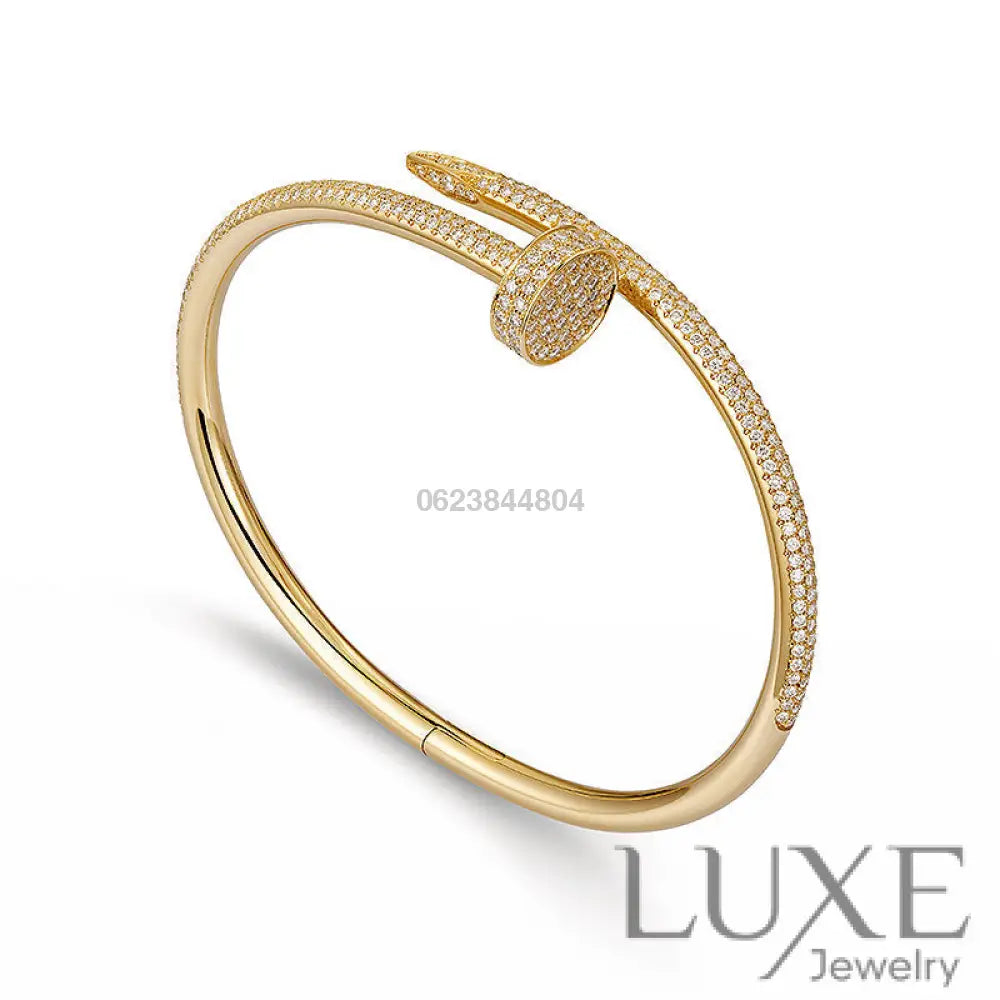 OWATCH™️JUSTE BRACELET 3.5MM ALL DIAMONDS Gold Bracelets