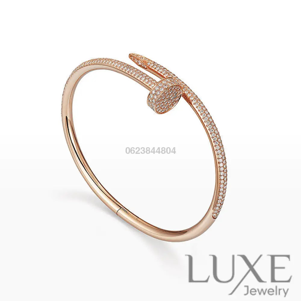 OWATCH™️JUSTE BRACELET 3.5MM ALL DIAMONDS Rose Gold Bracelets