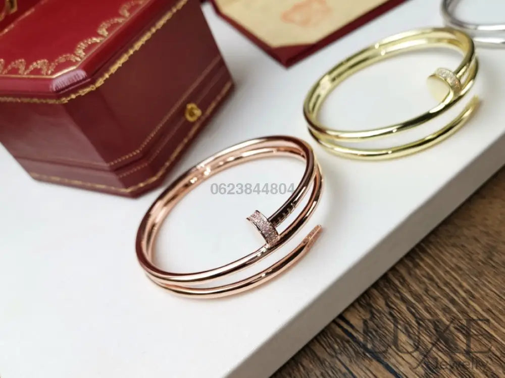 OWATCH™️JUSTE BRACELET 3.5MM DOUBLE ROW DIAMOND Pink Gold Bracelets