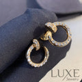 [OWATCH™]JUSTE EARRINGS GOLD DIAMONDS Earrings