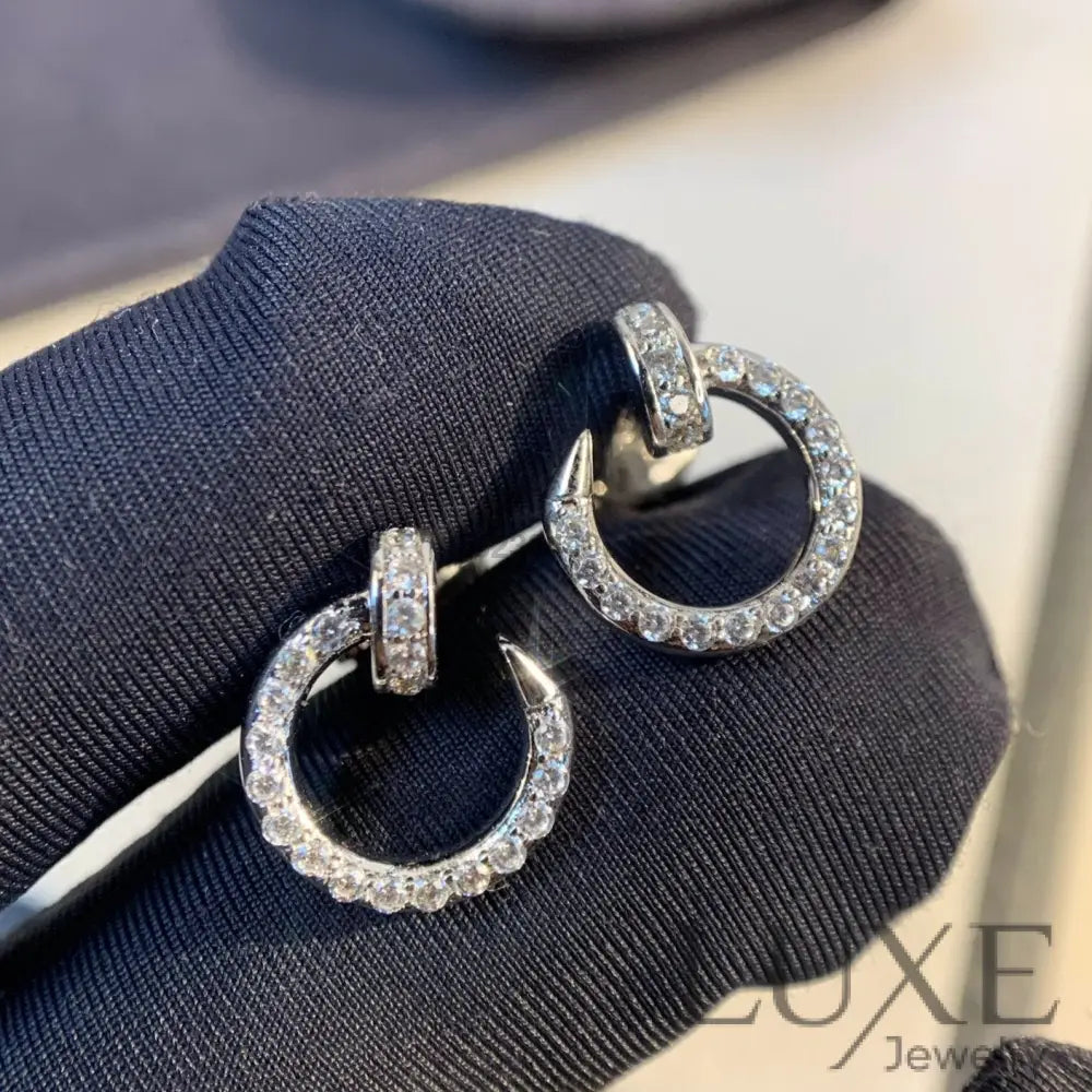 OWATCH™JUSTE EARRINGS SILVER DIAMONDS Earrings