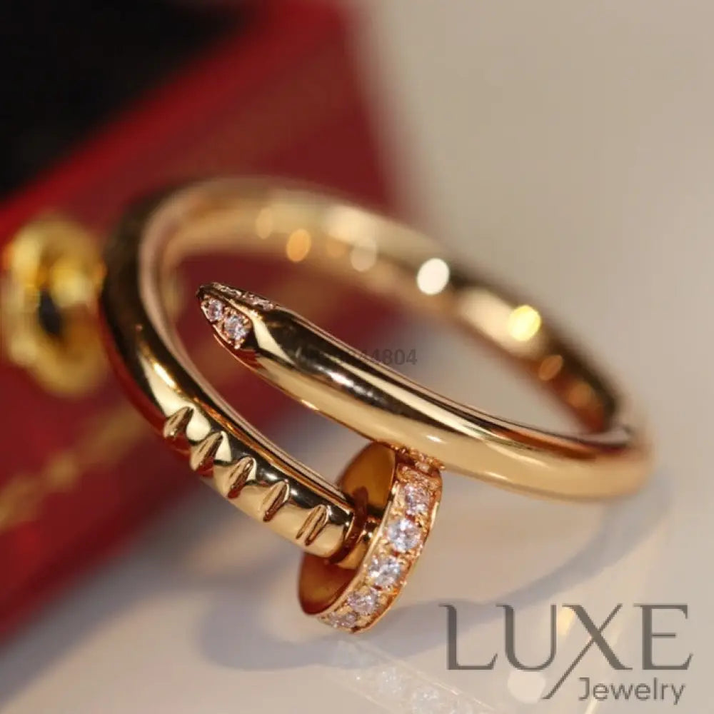 [owatch™]JUSTE RING 2.65MM GOLD DIAMOND Rings
