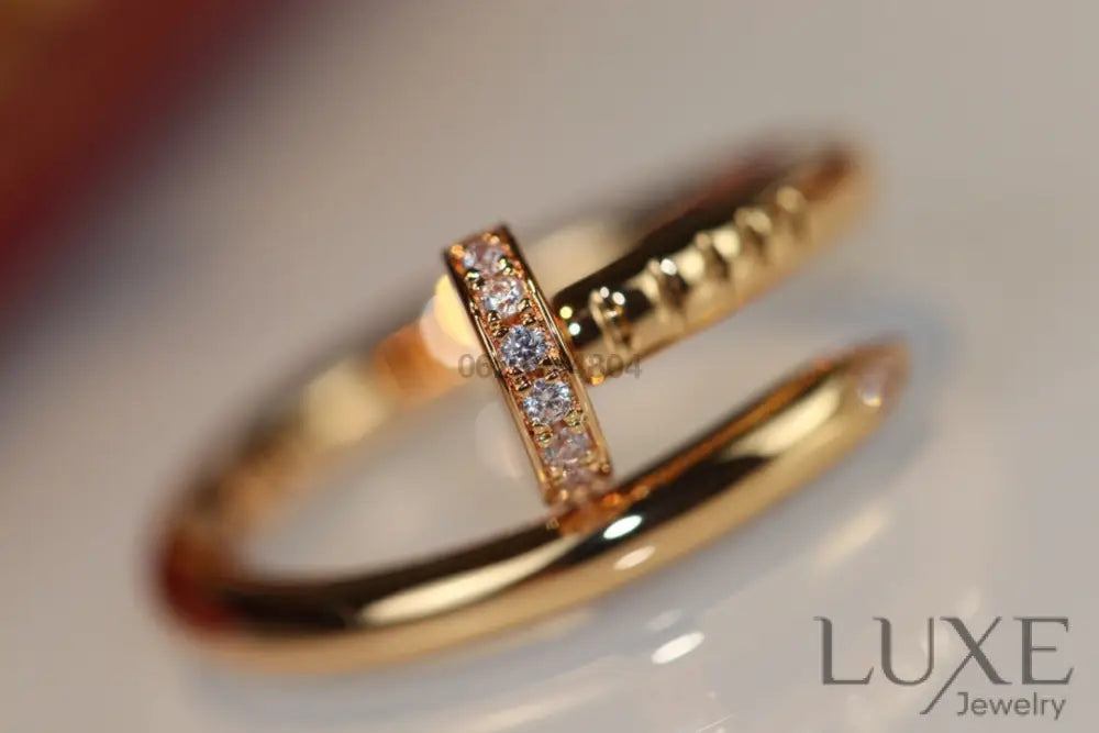 [owatch™]JUSTE RING 2.65MM GOLD DIAMOND Rings