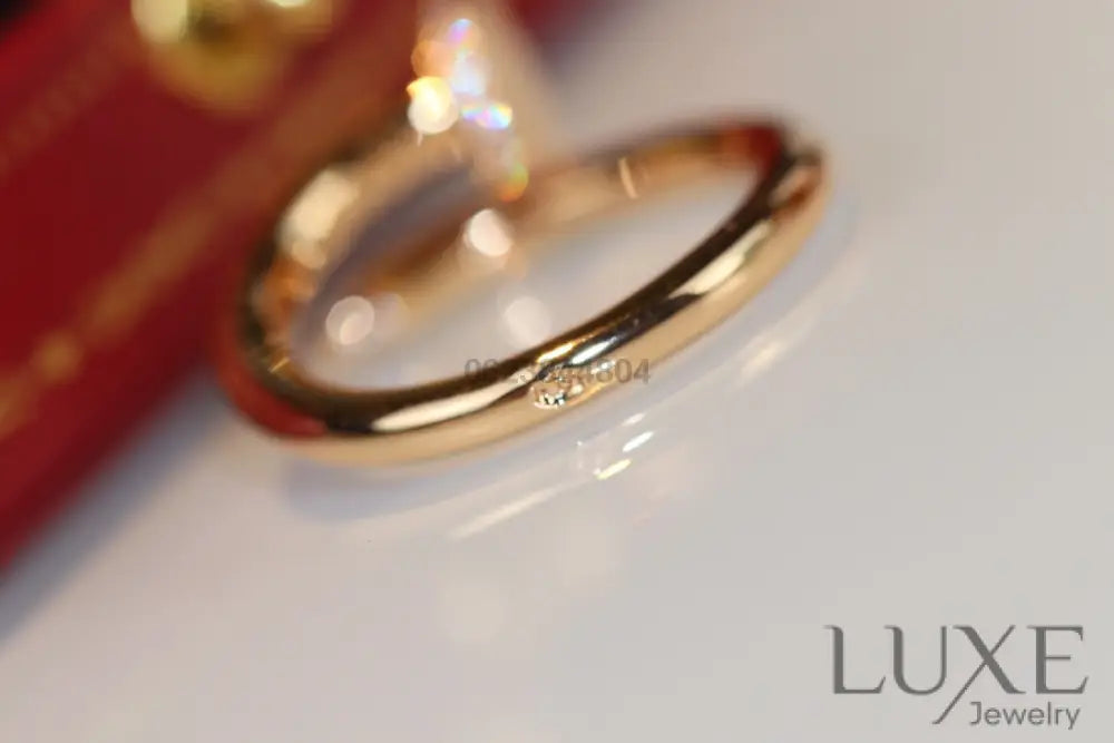 [owatch™]JUSTE RING 2.65MM GOLD DIAMOND Rings