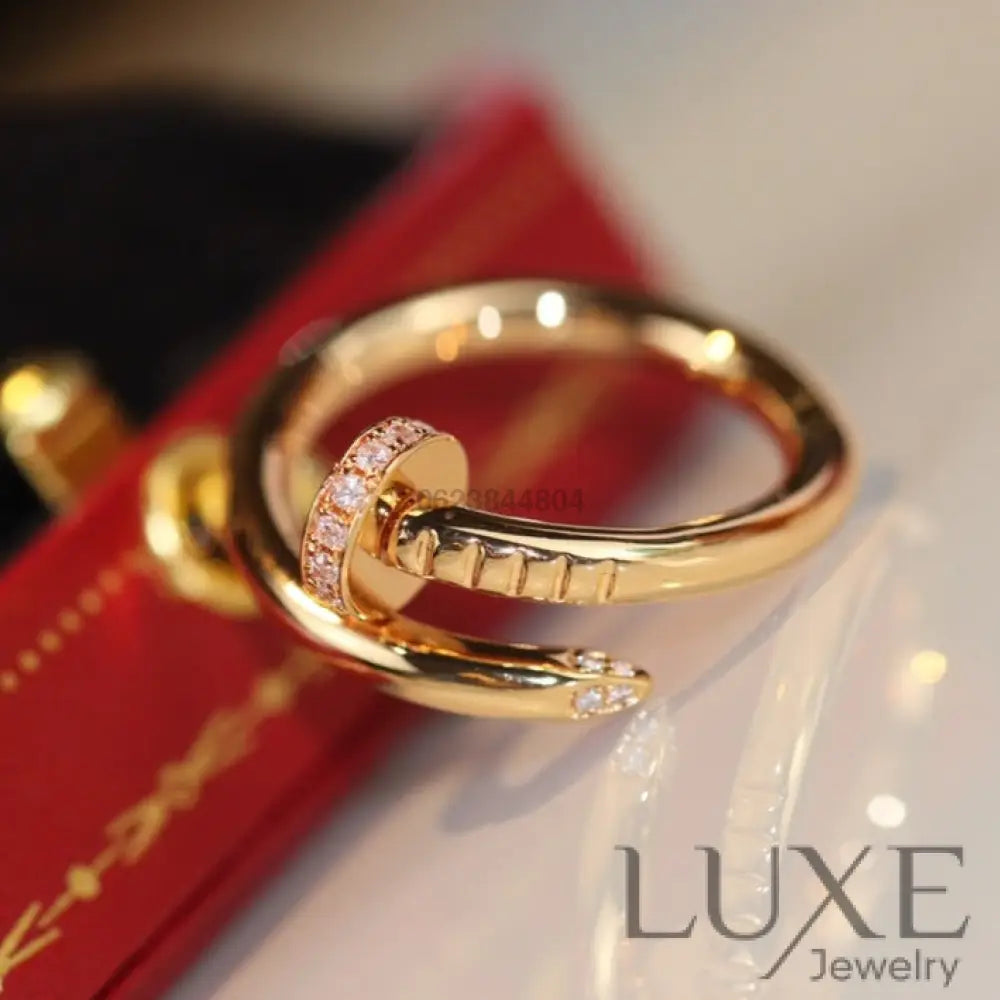 [owatch™]JUSTE RING 2.65MM GOLD DIAMOND Rings