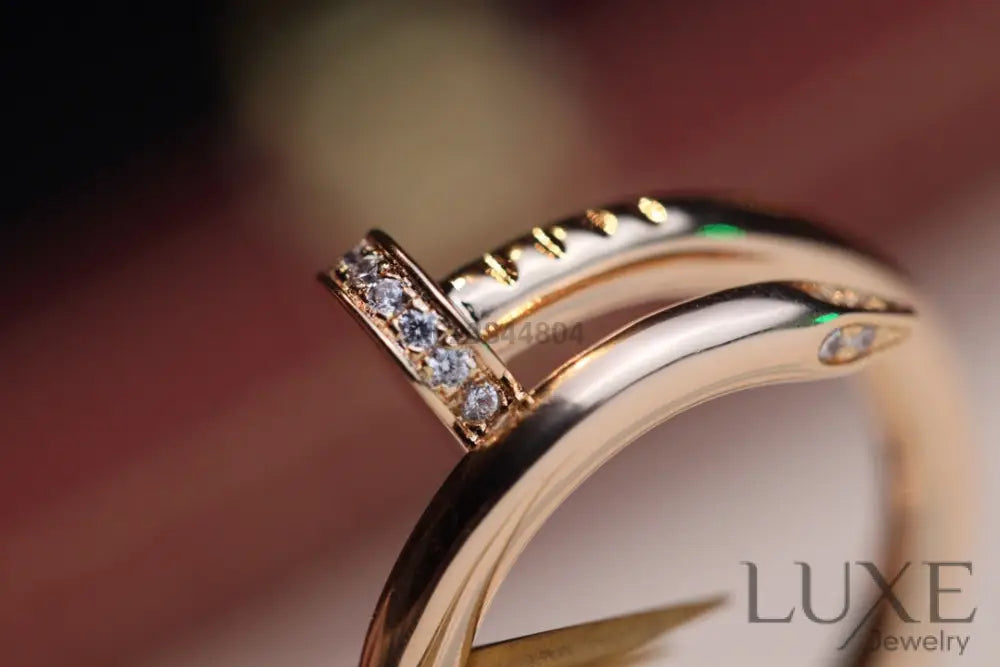 [Owatch ™]JUSTE RING 2.65MM PINK GOLD DIAMOND Rings