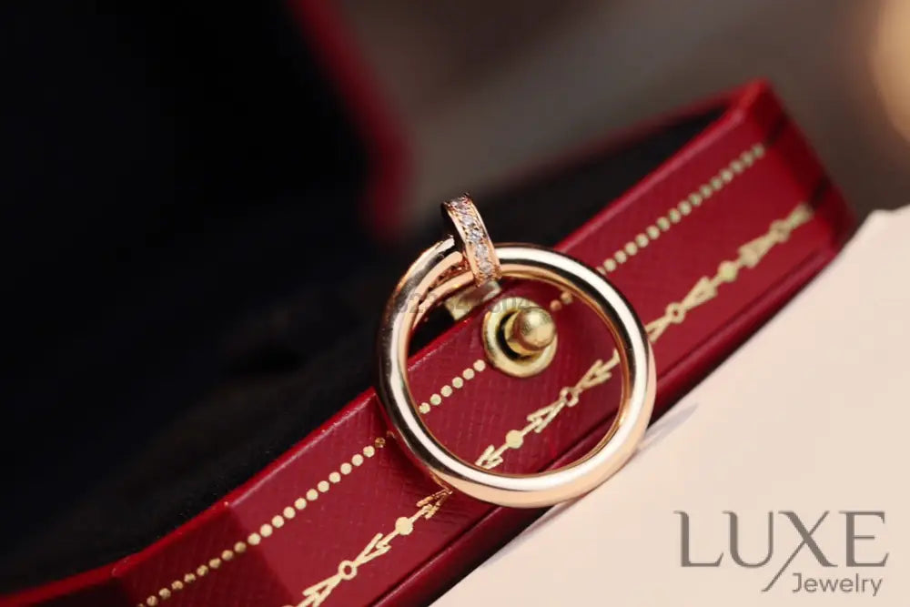 [Owatch ™]JUSTE RING 2.65MM PINK GOLD DIAMOND Rings