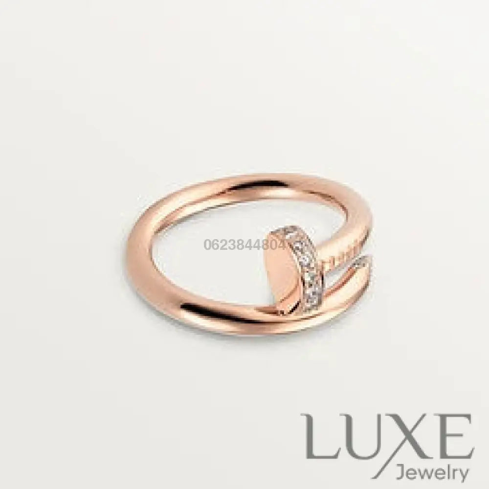 [Owatch ™]JUSTE RING 2.65MM PINK GOLD DIAMOND Rings