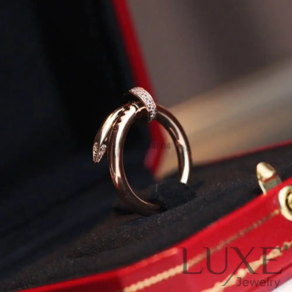 [Owatch ™]JUSTE RING 2.65MM PINK GOLD DIAMOND Rings