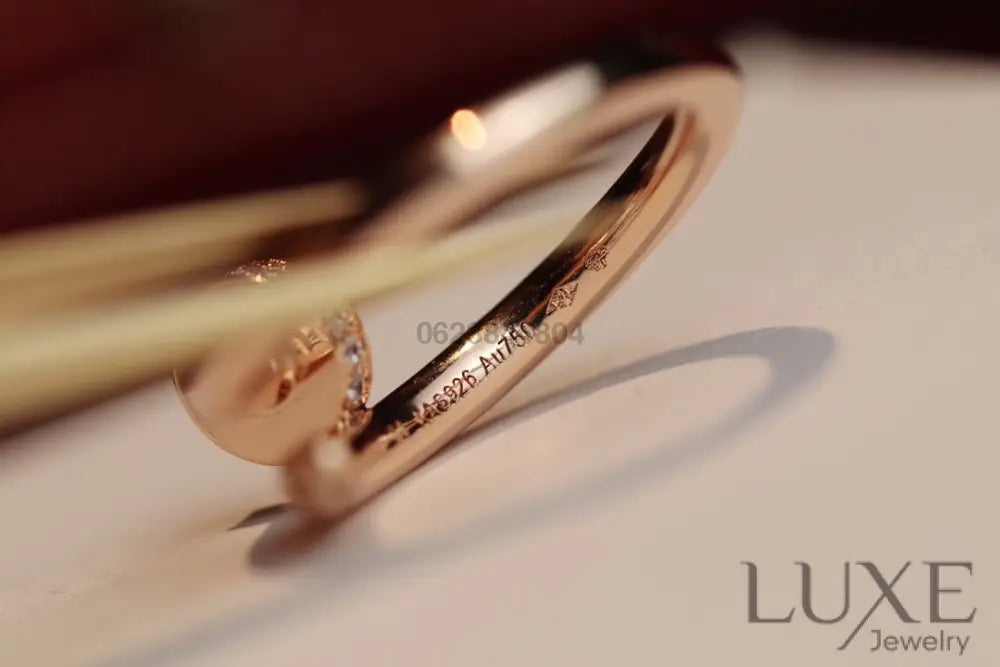 [Owatch ™]JUSTE RING 2.65MM PINK GOLD DIAMOND Rings
