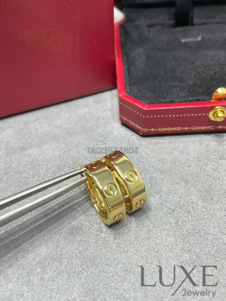 [OWATCH™]LOVE 5.5MM EARRINGS Gold Earrings