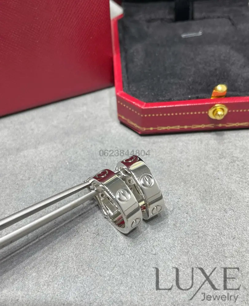 [OWATCH™]LOVE 5.5MM EARRINGS Silver Earrings