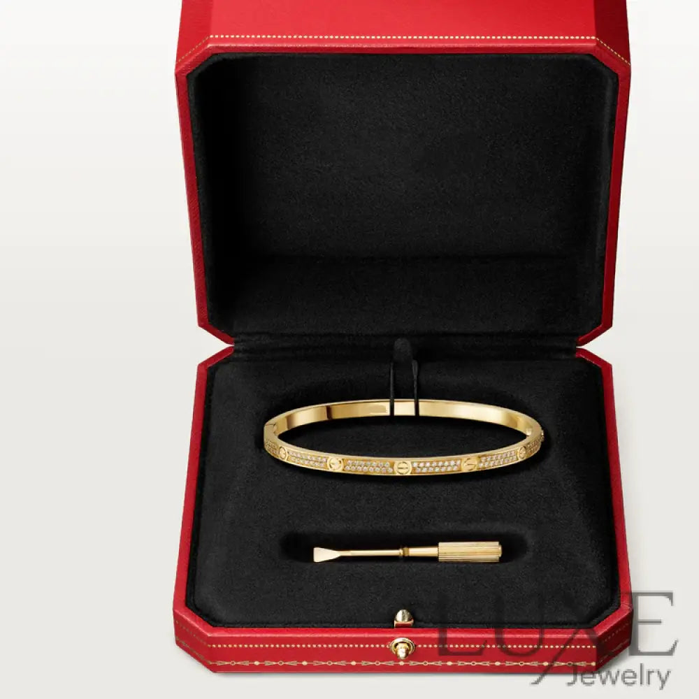 OWATCH™️LOVE BRACELET 3.65MM DIAMOND-PAVED Gold Bracelets