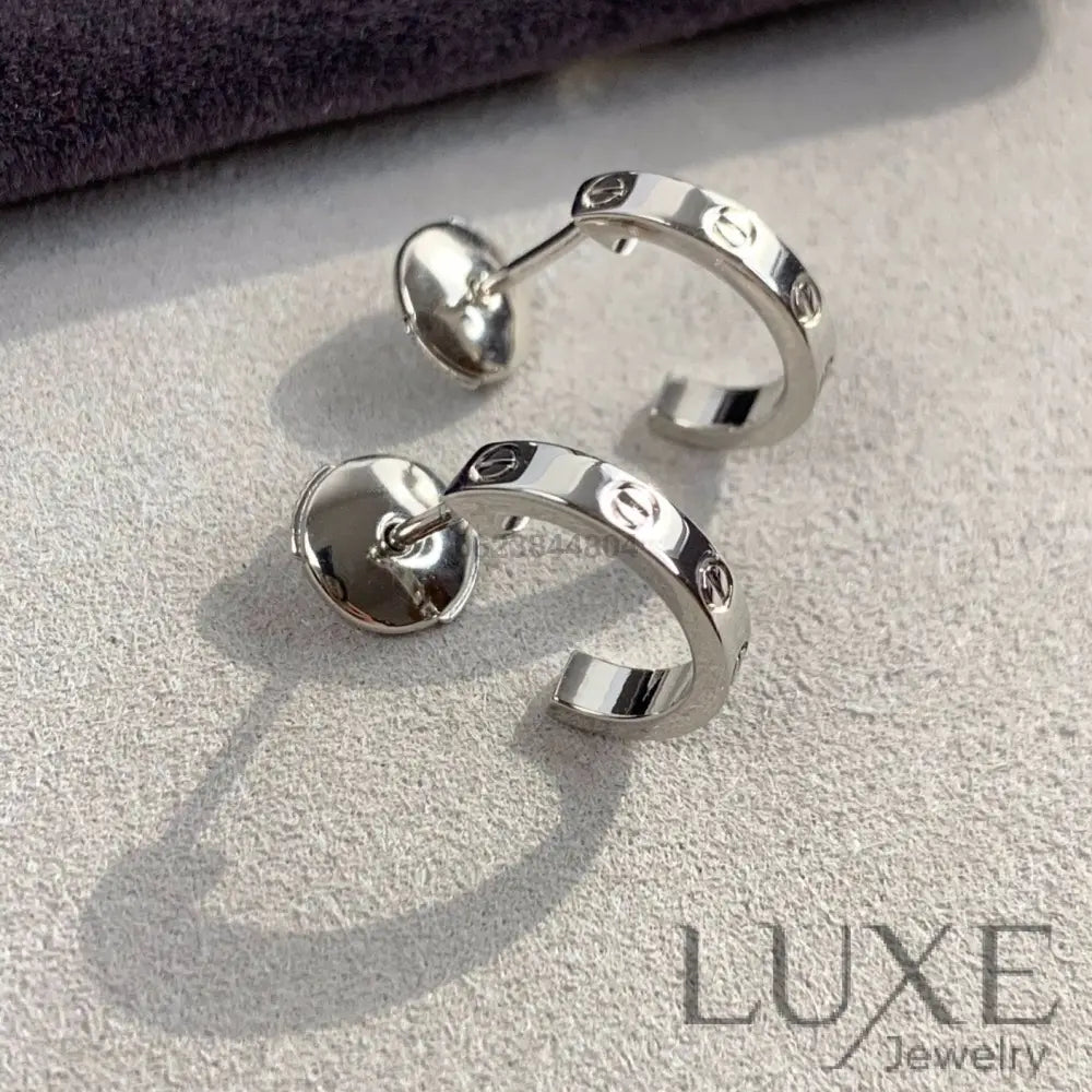 [OWATCH™]LOVE EARRINGS 2.65MM SILVER Earrings