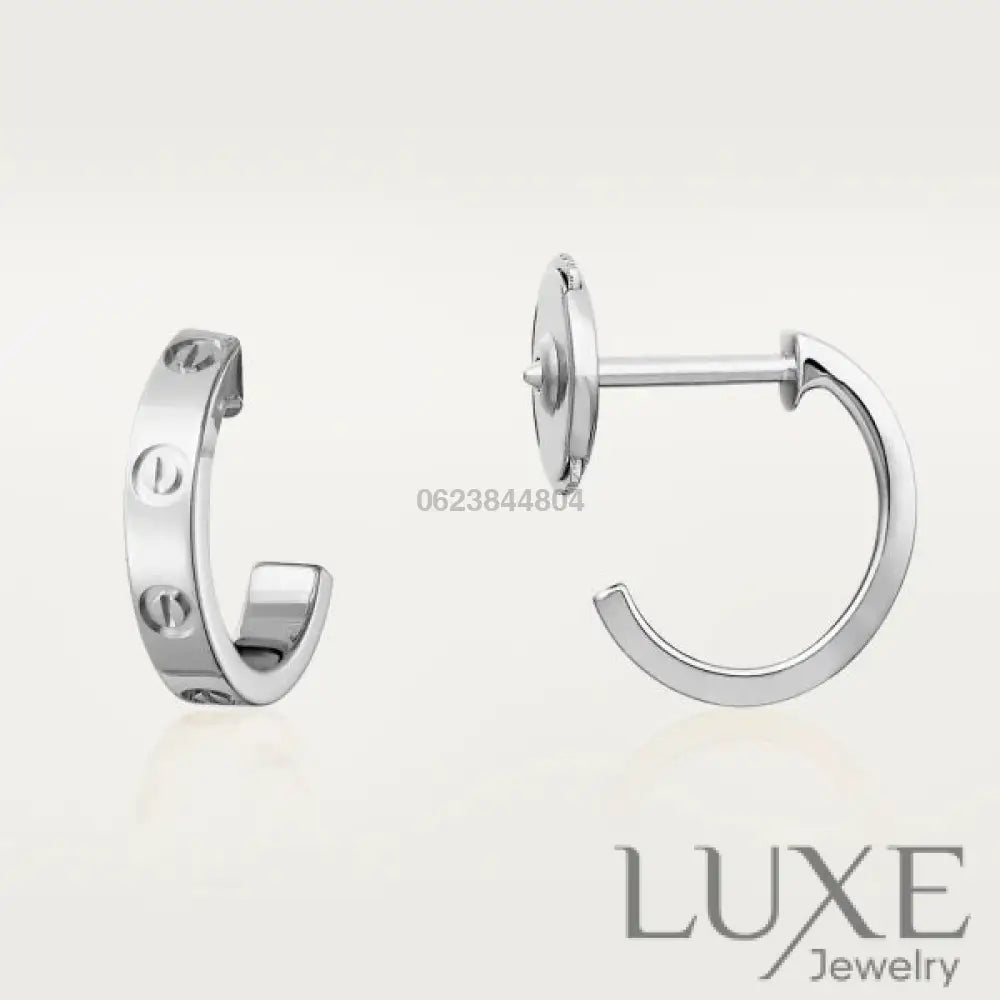 [OWATCH™]LOVE EARRINGS 2.65MM SILVER Earrings