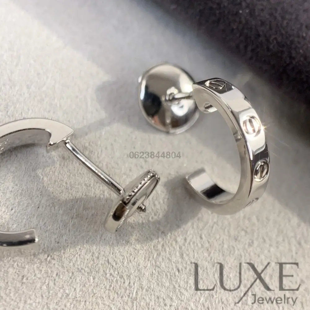 [OWATCH™]LOVE EARRINGS 2.65MM SILVER Earrings