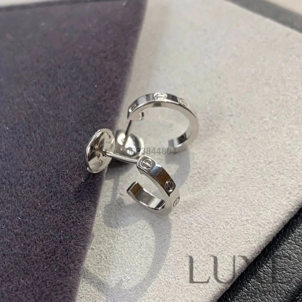 [OWATCH™]LOVE EARRINGS 2.65MM SILVER Earrings