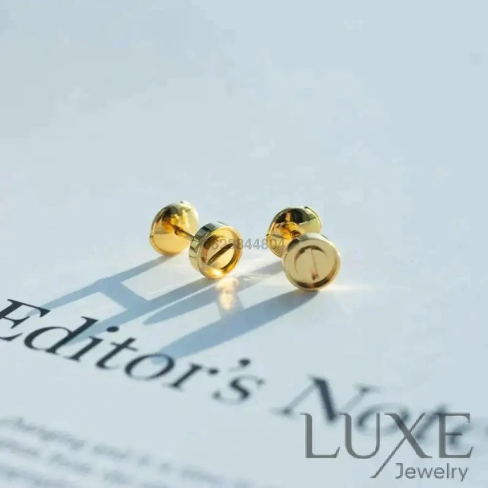 [OWATCH™]LOVE EARRINGS GOLD 10MM Gold Earrings