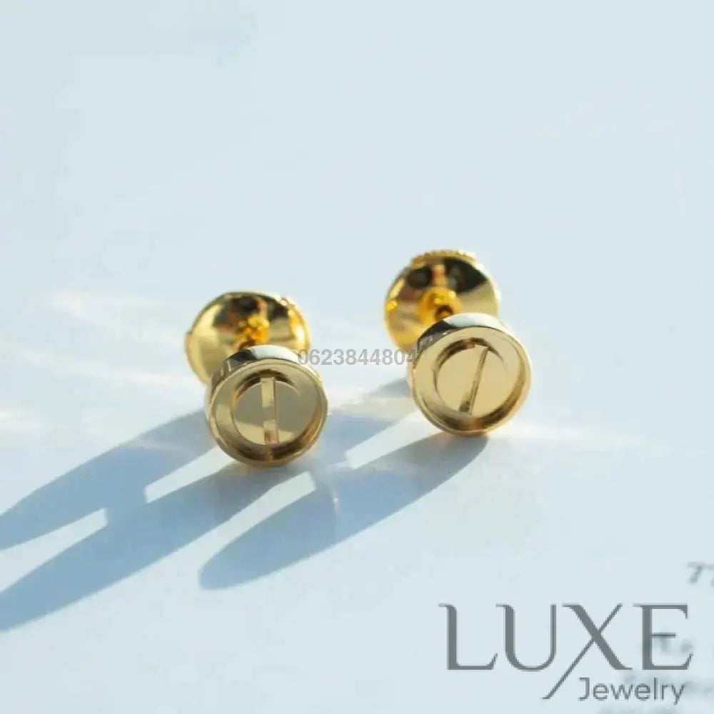 [OWATCH™]LOVE EARRINGS GOLD 10MM Gold Earrings