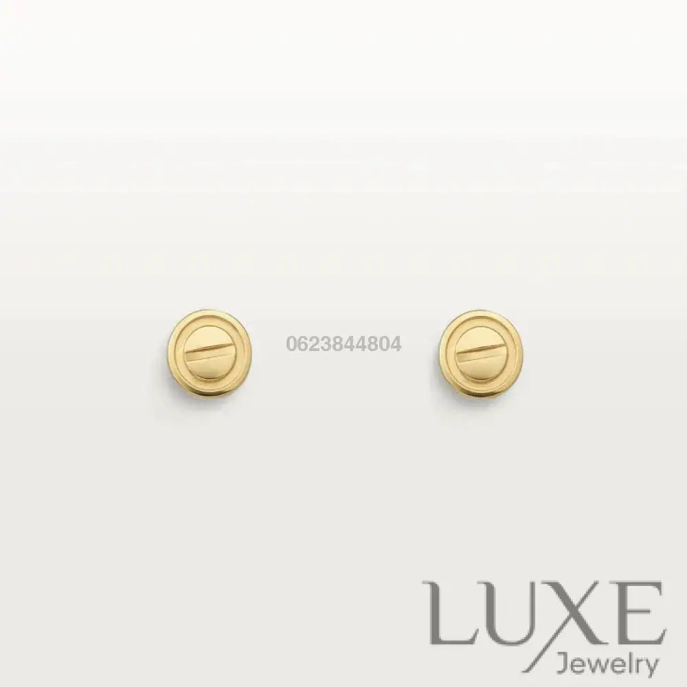 [OWATCH™]LOVE EARRINGS GOLD 10MM Gold Earrings