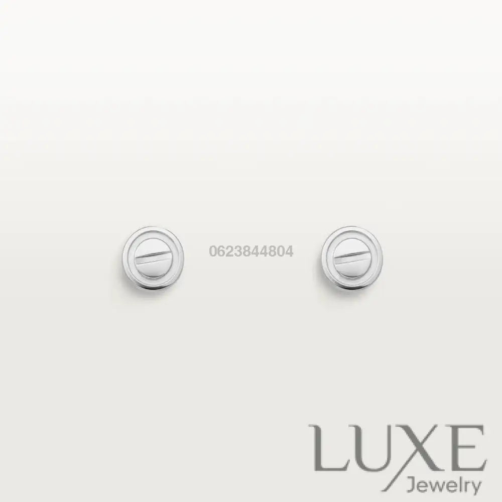 [OWATCH™]LOVE EARRINGS SILVER 10MM Silver Earrings