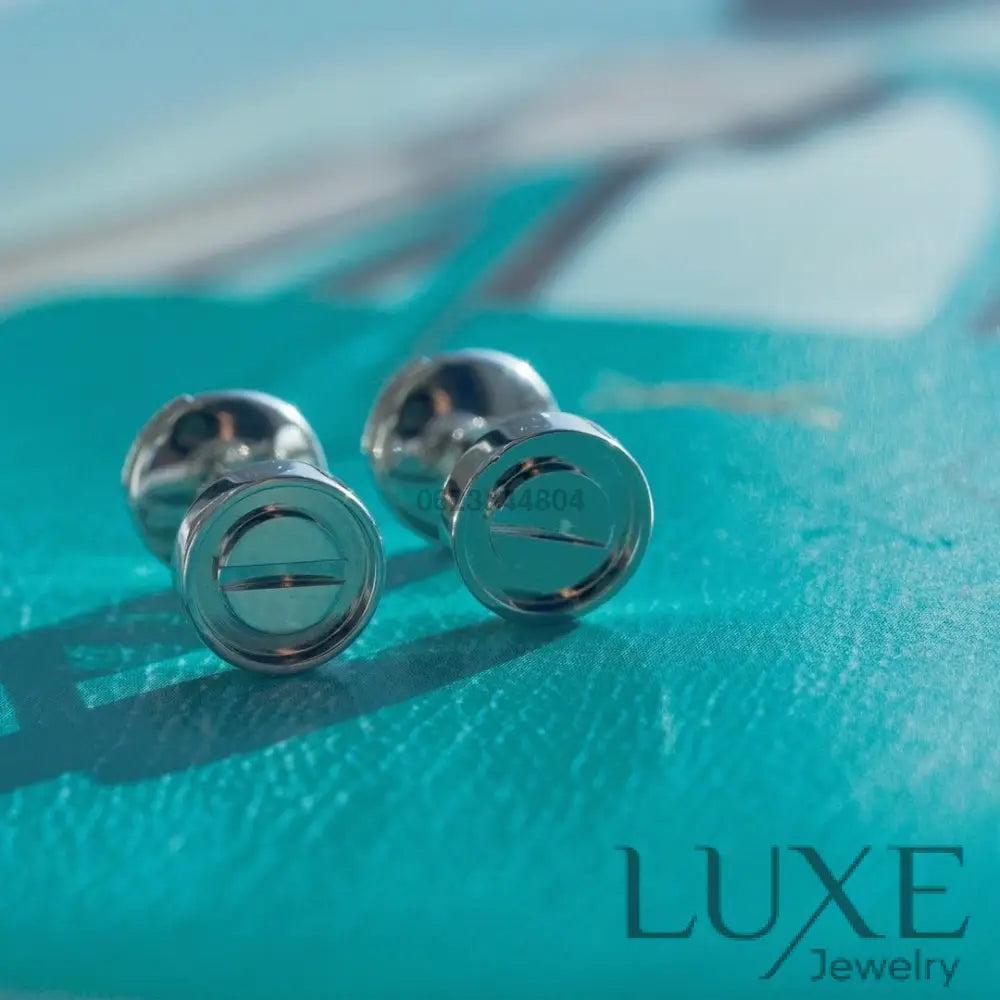[OWATCH™]LOVE EARRINGS SILVER 10MM Silver Earrings