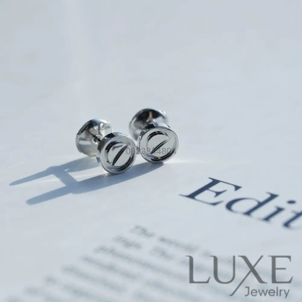 [OWATCH™]LOVE EARRINGS SILVER 10MM Silver Earrings