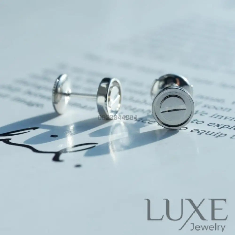 [OWATCH™]LOVE EARRINGS SILVER 10MM Silver Earrings