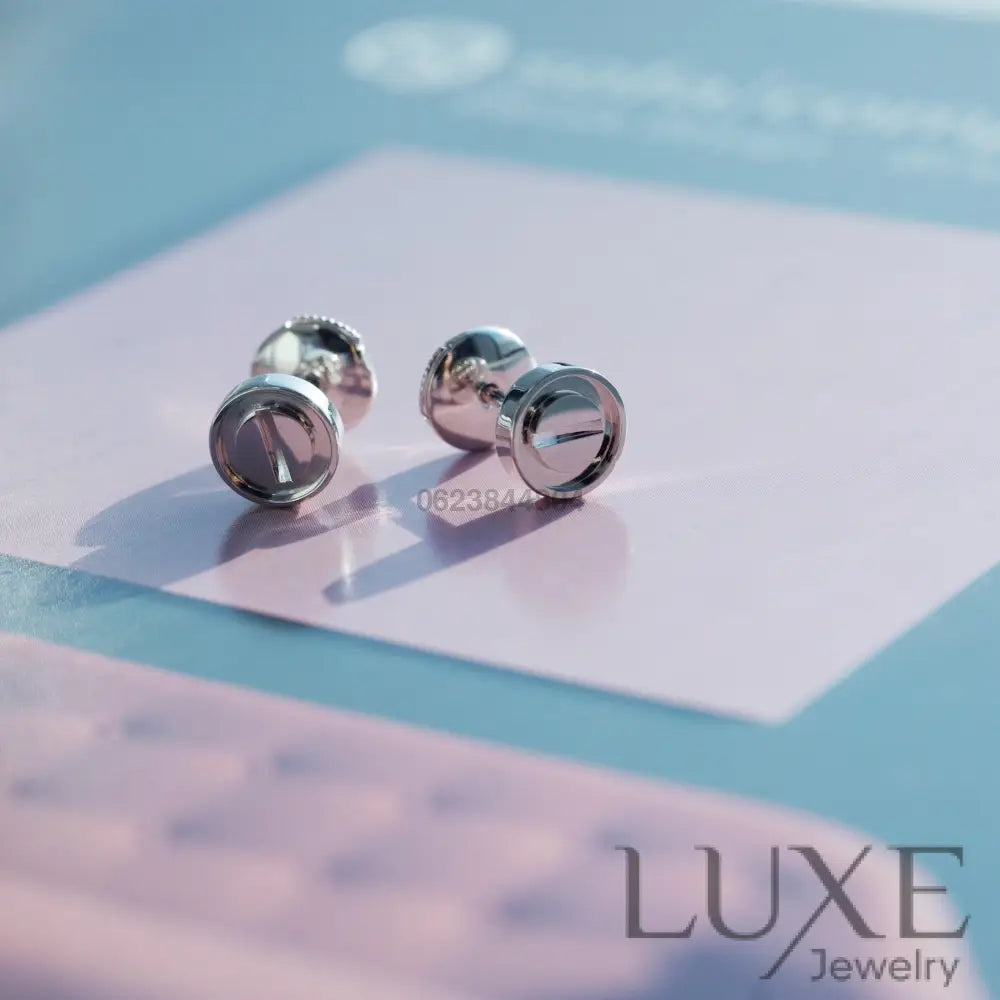 [OWATCH™]LOVE EARRINGS SILVER 10MM Silver Earrings