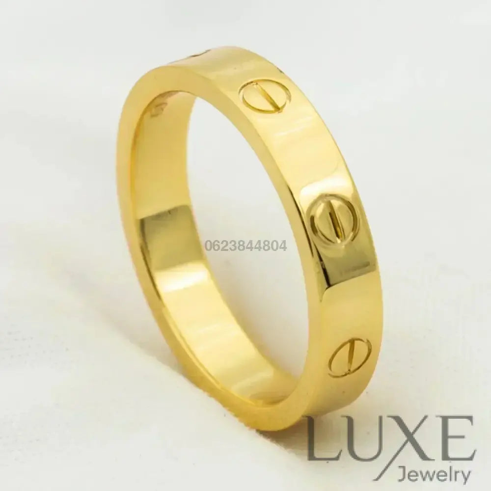 [Owatch™]LOVE RING 4MM 1 DIAMOND GOLD Rings