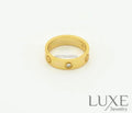 [Owatch™]LOVE RING 4MM 1 DIAMOND GOLD Rings