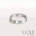 [owatch™]LOVE RING 4MM 1 DIAMOND SILVER Rings
