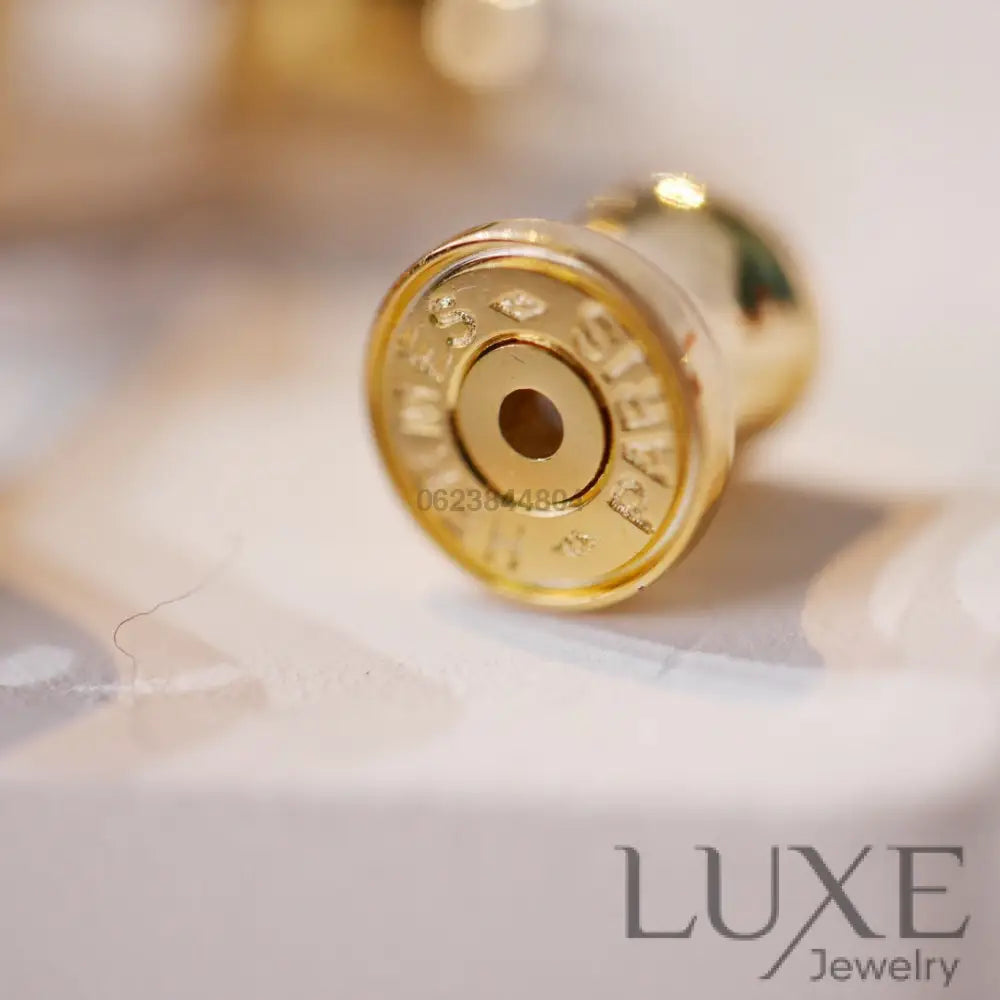 [OWATCH™]MINI POP H GOLD EARRINGS GREY Gold Earrings