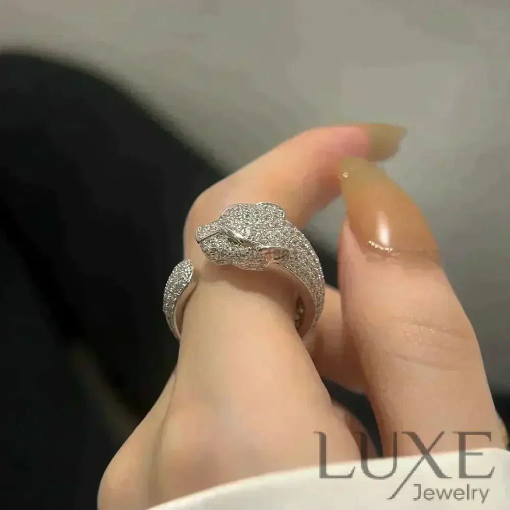 [Owatch™]PANTHERE 5.5MM ALL DIAMOND RING Rings