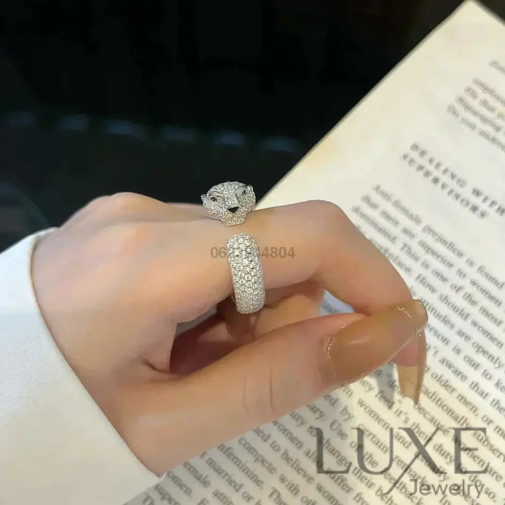 [Owatch™]PANTHERE 5.5MM ALL DIAMOND RING Rings